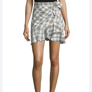 Veronica Beard Kaia skirt Tie-Waist Plaid Mini size 2